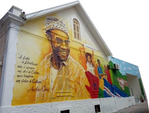 Evocação de Amílcar Cbral, em Santiago, Cabo Verde